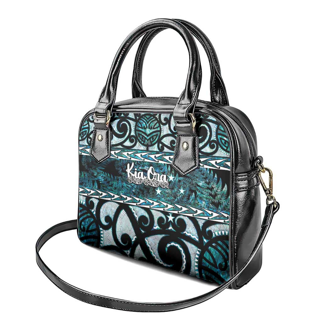 Kia Ora New Zealand Shoulder Handbag Aotearoa Proud Maori Paua Shell Silver Fern - Aussie Hoodie
