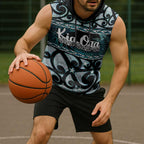 Kia Ora New Zealand Sleeveless Hoodie Aotearoa Proud Maori Paua Shell Silver Fern - Aussie Hoodie