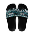 Kia Ora New Zealand Slide Sandals Aotearoa Proud Maori Paua Shell Silver Fern - Aussie Hoodie