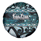Kia Ora New Zealand Spare Tire Cover Aotearoa Proud Maori Paua Shell Silver Fern - Aussie Hoodie