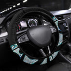 Kia Ora New Zealand Steering Wheel Cover Aotearoa Proud Maori Paua Shell Silver Fern - Aussie Hoodie