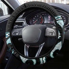 Kia Ora New Zealand Steering Wheel Cover Aotearoa Proud Maori Paua Shell Silver Fern - Aussie Hoodie