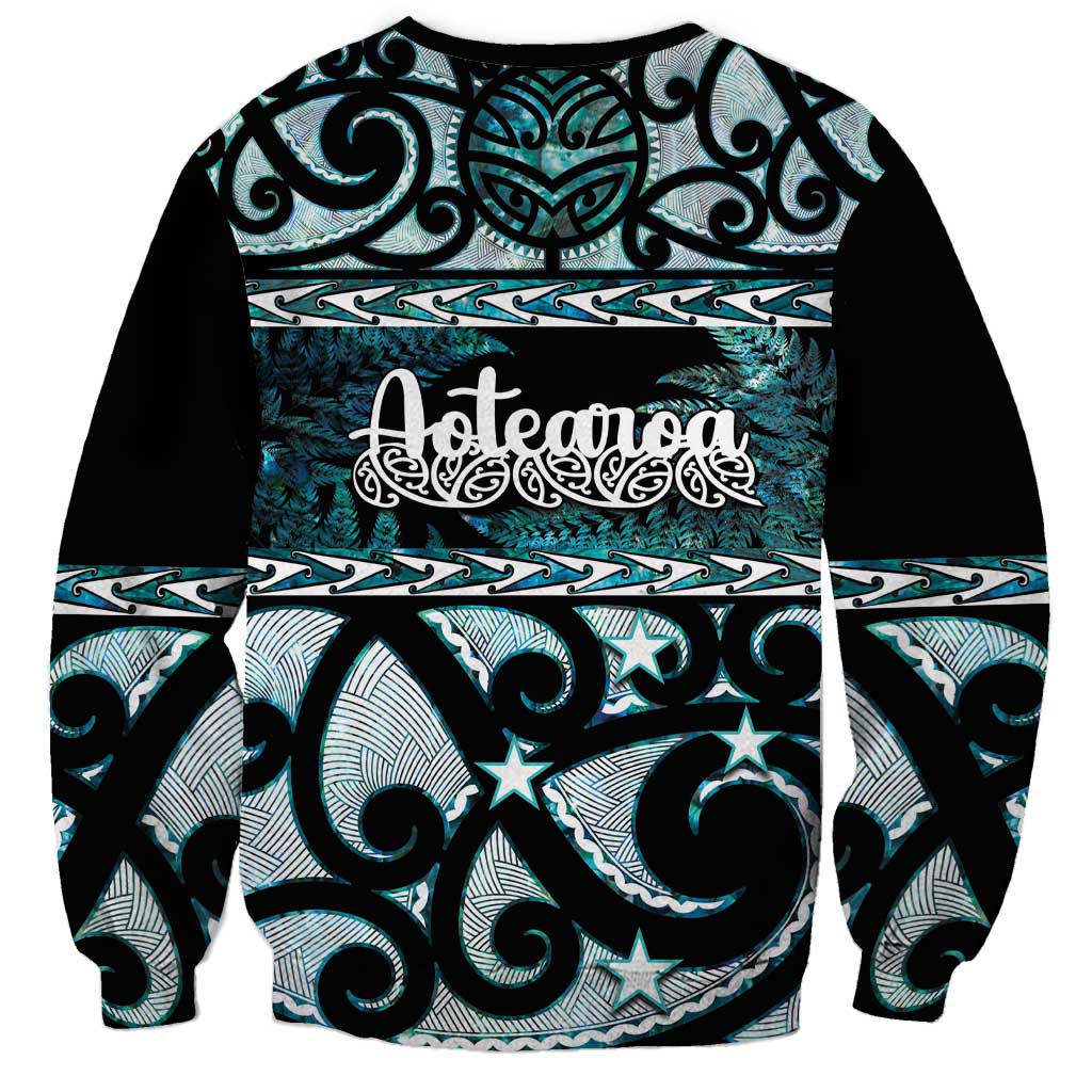 Kia Ora New Zealand Sweatshirt Aotearoa Proud Maori Paua Shell Silver Fern - Aussie Hoodie