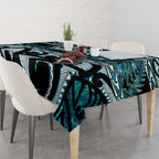 Kia Ora New Zealand Tablecloth Aotearoa Proud Maori Paua Shell Silver Fern - Aussie Hoodie