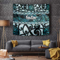 Kia Ora New Zealand Tapestry Aotearoa Proud Maori Paua Shell Silver Fern - Aussie Hoodie