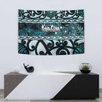 Kia Ora New Zealand Tapestry Aotearoa Proud Maori Paua Shell Silver Fern - Aussie Hoodie