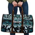 Kia Ora New Zealand Travel Bag Aotearoa Proud Maori Paua Shell Silver Fern - Aussie Hoodie