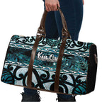 Kia Ora New Zealand Travel Bag Aotearoa Proud Maori Paua Shell Silver Fern - Aussie Hoodie