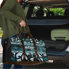 Kia Ora New Zealand Travel Bag Aotearoa Proud Maori Paua Shell Silver Fern - Aussie Hoodie