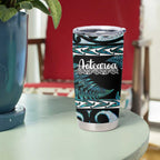 Kia Ora New Zealand Tumbler Cup Aotearoa Proud Maori Paua Shell Silver Fern - Aussie Hoodie