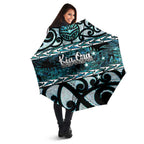 Kia Ora New Zealand Umbrella Aotearoa Proud Maori Paua Shell Silver Fern - Aussie Hoodie