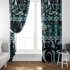 Kia Ora New Zealand Window Curtain Aotearoa Proud Maori Paua Shell Silver Fern - Aussie Hoodie