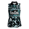 Kia Ora New Zealand Women Sleeveless Polo Shirt Aotearoa Proud Maori Paua Shell Silver Fern - Aussie Hoodie