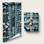 Kia Ora New Zealand Wrapping Paper Aotearoa Proud Maori Paua Shell Silver Fern - Aussie Hoodie