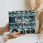 Kia Ora New Zealand Wrapping Paper Aotearoa Proud Maori Paua Shell Silver Fern - Aussie Hoodie