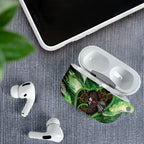 Piwakawaka New Zealand Christmas In July AirPods Case NZ Aroha Koru Fern Marble Vibes