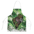 Piwakawaka New Zealand Christmas In July Apron NZ Aroha Koru Fern Marble Vibes