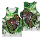 Piwakawaka New Zealand Christmas In July Basketball Jersey NZ Aroha Koru Fern Marble Vibes