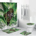 Piwakawaka New Zealand Christmas In July Bathroom Set NZ Aroha Koru Fern Marble Vibes