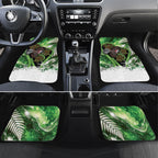 Piwakawaka New Zealand Christmas In July Car Mats NZ Aroha Koru Fern Marble Vibes