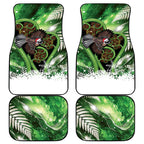 Piwakawaka New Zealand Christmas In July Car Mats NZ Aroha Koru Fern Marble Vibes