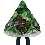 Piwakawaka New Zealand Christmas In July Cloak NZ Aroha Koru Fern Marble Vibes