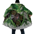 Piwakawaka New Zealand Christmas In July Cloak NZ Aroha Koru Fern Marble Vibes