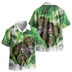 Piwakawaka New Zealand Christmas In July Kid Hawaiian Shirt NZ Aroha Koru Fern Marble Vibes LT14
