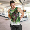 Piwakawaka New Zealand Christmas In July Men Tank Top NZ Aroha Koru Fern Marble Vibes