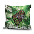 Piwakawaka New Zealand Christmas In July Pillow Cover NZ Aroha Koru Fern Marble Vibes