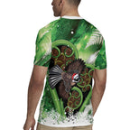 Piwakawaka New Zealand Christmas In July Rugby Jersey NZ Aroha Koru Fern Marble Vibes