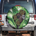 Piwakawaka New Zealand Christmas In July Spare Tire Cover NZ Aroha Koru Fern Marble Vibes