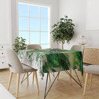 Piwakawaka New Zealand Christmas In July Tablecloth NZ Aroha Koru Fern Marble Vibes