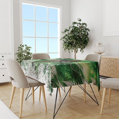 Piwakawaka New Zealand Christmas In July Tablecloth NZ Aroha Koru Fern Marble Vibes