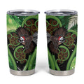 Piwakawaka New Zealand Christmas In July Tumbler Cup NZ Aroha Koru Fern Marble Vibes