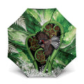 Piwakawaka New Zealand Christmas In July Umbrella NZ Aroha Koru Fern Marble Vibes