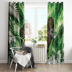 Piwakawaka New Zealand Christmas In July Window Curtain NZ Aroha Koru Fern Marble Vibes