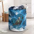 Tui Bird New Zealand Christmas In July Laundry Basket NZ Aroha Koru Fern Marble Vibes