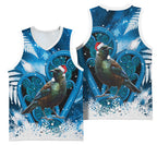 Tui Bird New Zealand Christmas In July Basketball Jersey NZ Aroha Koru Fern Marble Vibes