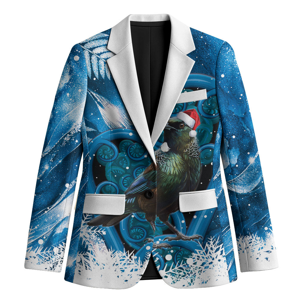 Tui Bird New Zealand Christmas In July Blazer NZ Aroha Koru Fern Marble Vibes