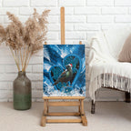 Tui Bird New Zealand Christmas In July Canvas Wall Art NZ Aroha Koru Fern Marble Vibes