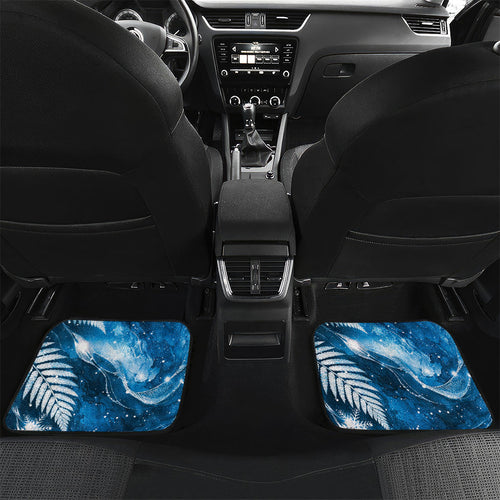 Tui Bird New Zealand Christmas In July Car Mats NZ Aroha Koru Fern Marble Vibes