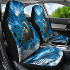 Tui Bird New Zealand Christmas In July Car Seat Cover NZ Aroha Koru Fern Marble Vibes