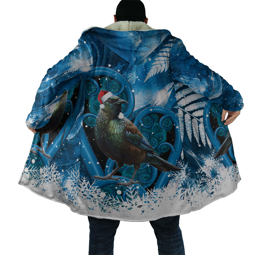 Tui Bird New Zealand Christmas In July Cloak NZ Aroha Koru Fern Marble Vibes