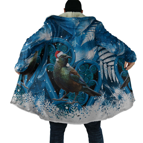 Tui Bird New Zealand Christmas In July Cloak NZ Aroha Koru Fern Marble Vibes