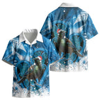 Tui Bird New Zealand Christmas In July Kid Hawaiian Shirt NZ Aroha Koru Fern Marble Vibes LT14