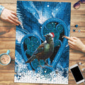 Tui Bird New Zealand Christmas In July Puzzle NZ Aroha Koru Fern Marble Vibes