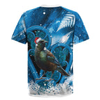 Tui Bird New Zealand Christmas In July Rugby Jersey NZ Aroha Koru Fern Marble Vibes