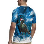 Tui Bird New Zealand Christmas In July Rugby Jersey NZ Aroha Koru Fern Marble Vibes