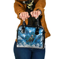 Tui Bird New Zealand Christmas In July Shoulder Handbag NZ Aroha Koru Fern Marble Vibes